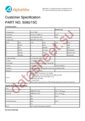 5080/15C SL001 datasheet  